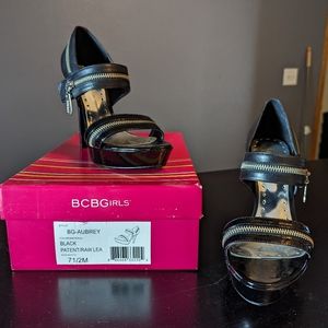 Black Zipper BCBG Girls heels